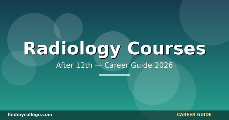 Best Radiology Courses After 12th in India — Eligibility, Fees, Career Path (2026)