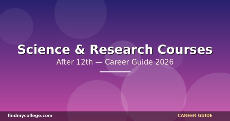 Scientist Courses After 12Th
