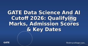 GATE Data Science And AI Cutoff 2026: Qualifying Marks, Admission Scores & Key Dates