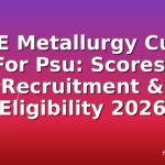 GATE Metallurgy Cutoff For Psu: Scores, Recruitment & Eligibility 2026