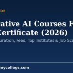 Generative AI Courses Free with Certificate (2026): Eligibility, Duration, Fees, Top Institutes & Job Scope