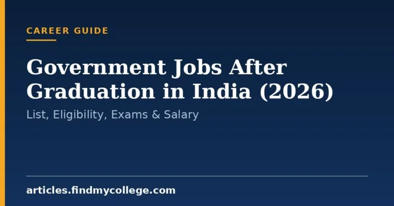 Government Jobs After Graduation in India (2026): List, Eligibility, Exams & Salary