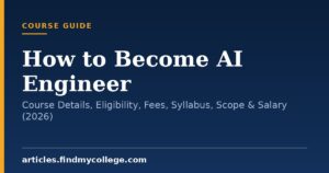 How to Become AI Engineer: Course Details, Eligibility, Fees, Syllabus, Scope & Salary (2026)