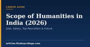 Scope of Humanities in India (2026): Jobs, Salary, Top Recruiters & Future