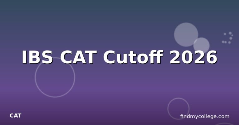 IBS CAT Cutoff 2026