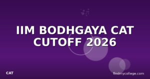 IIM BODHGAYA CAT CUTOFF 2026