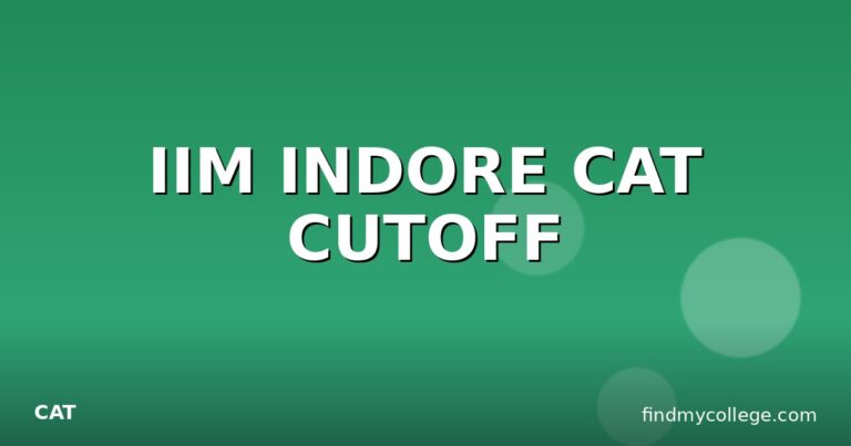 IIM INDORE CAT CUTOFF