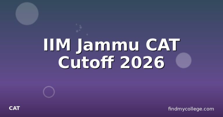 IIM Jammu CAT Cutoff 2026