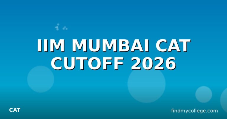 IIM MUMBAI CAT CUTOFF 2026