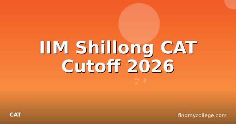 IIM Shillong CAT Cutoff 2026