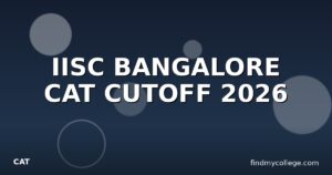 IISC BANGALORE CAT CUTOFF 2026