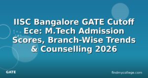IISC Bangalore GATE Cutoff Ece: M.Tech Admission Scores, Branch-Wise Trends & Counselling 2026