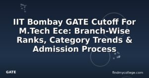 IIT Bombay GATE Cutoff For M.Tech Ece: Branch-Wise Ranks, Category Trends & Admission Process