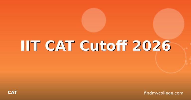 IIT CAT Cutoff 2026