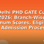 IIT Delhi PHD GATE Cutoff 2026: Branch-Wise Minimum Scores, Eligibility & Admission Process