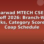 IIT Dharwad MTECH CSE GATE Cutoff 2026: Branch-Wise Ranks, Category Scores & Coap Schedule