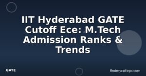 IIT Hyderabad GATE Cutoff Ece: M.Tech Admission Ranks & Trends