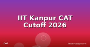 IIT Kanpur CAT Cutoff 2026