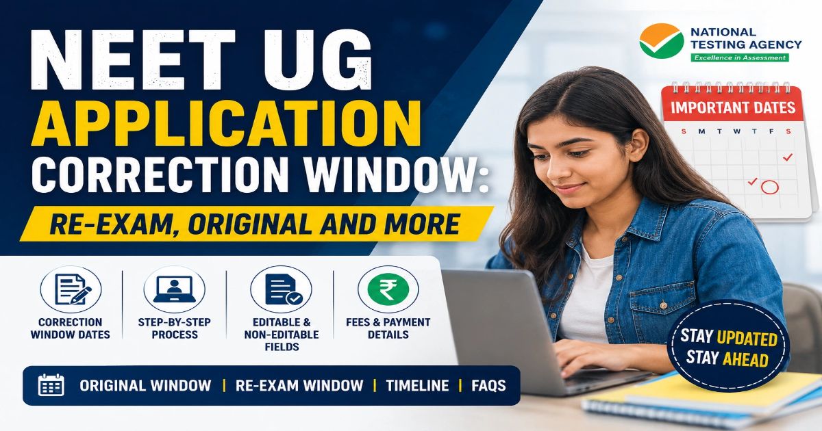 NEET UG Application Correction Window