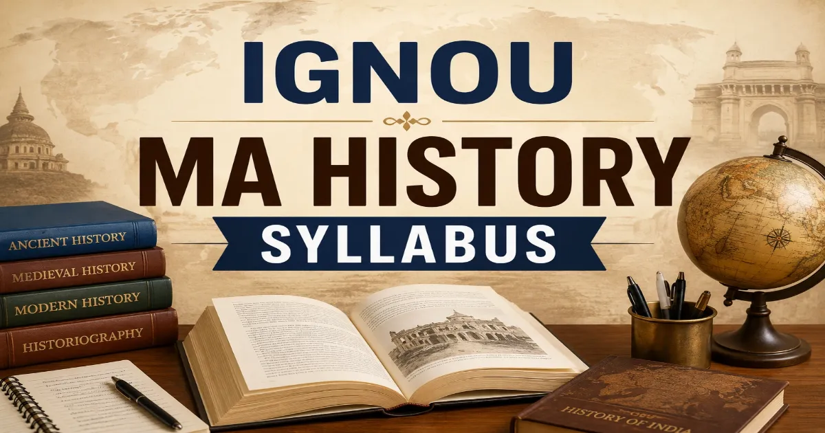 IGNOU MA History Syllabus