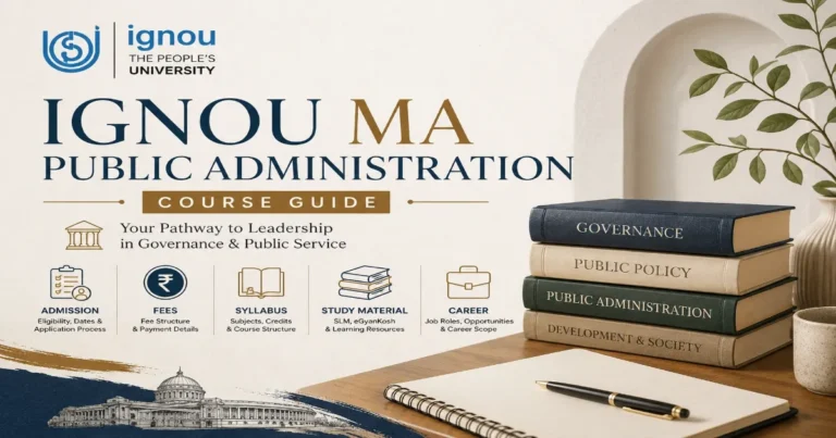 IGNOU MA Public Administration