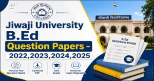 Jiwaji University B.Ed Question papers