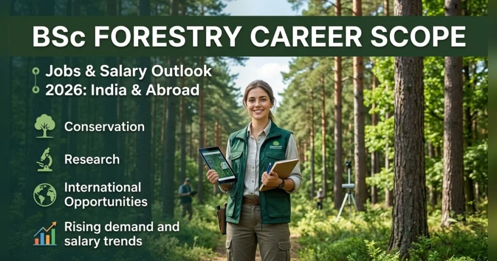 BSc Forestry Career Scope, Jobs & Salary Outlook 2026: India & Abroad