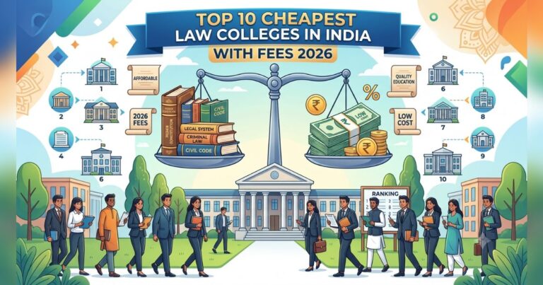 Top 10 Cheapest Law Colleges in India with Fees