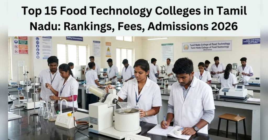 Top 15 Food Technology Colleges in Tamil Nadu: Rankings, Fees, Admissions 2026