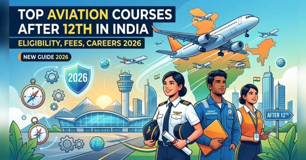 Top Aviation Courses After 12th in India: Eligibility, Fees, Careers 2026