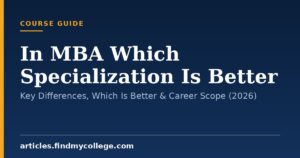 In MBA Which Specialization Is Better: Key Differences, Which Is Better & Career Scope (2026)