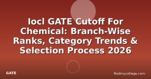 Iocl GATE Cutoff For Chemical: Branch-Wise Ranks, Category Trends & Selection Process 2026