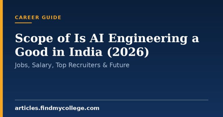 Scope of Is AI Engineering a Good in India (2026): Jobs, Salary, Top Recruiters & Future
