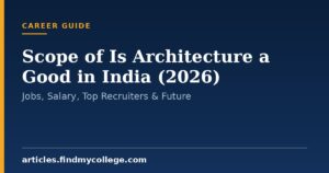 Scope of Is Architecture a Good in India (2026): Jobs, Salary, Top Recruiters & Future