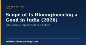Scope of Is Bioengineering a Good in India (2026): Jobs, Salary, Top Recruiters & Future