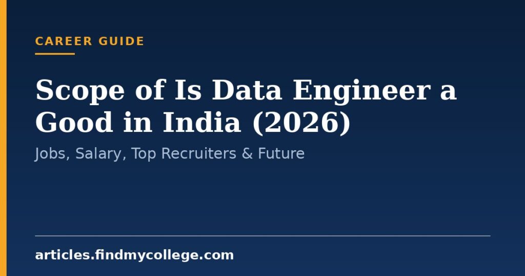 Scope of Is Data Engineer a Good in India (2026): Jobs, Salary, Top ...