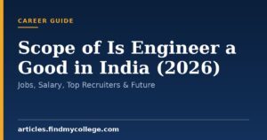 Scope of Is Engineer a Good in India (2026): Jobs, Salary, Top Recruiters & Future