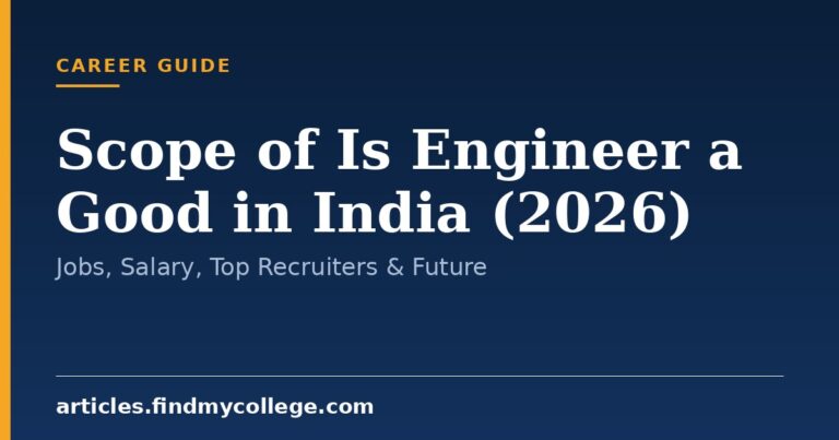 Scope of Is Engineer a Good in India (2026): Jobs, Salary, Top Recruiters & Future