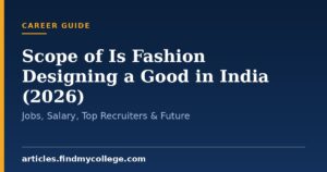 Scope of Is Fashion Designing a Good in India (2026): Jobs, Salary, Top Recruiters & Future