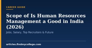 Scope of Is Human Resources Management a Good in India (2026): Jobs, Salary, Top Recruiters & Future