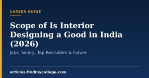 Scope of Is Interior Designing a Good in India (2026): Jobs, Salary, Top Recruiters & Future