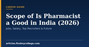 Scope of Is Pharmacist a Good in India (2026): Jobs, Salary, Top Recruiters & Future
