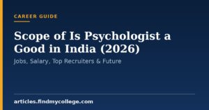 Scope of Is Psychologist a Good in India (2026): Jobs, Salary, Top Recruiters & Future