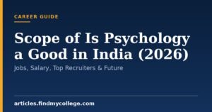 Scope of Is Psychology a Good in India (2026): Jobs, Salary, Top Recruiters & Future