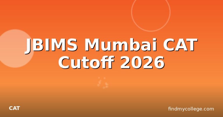 JBIMS Mumbai CAT Cutoff 2026