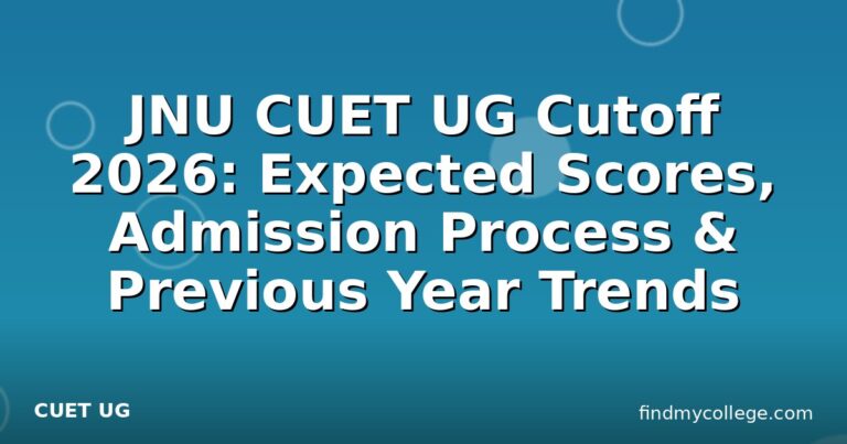 JNU CUET UG Cutoff 2026: Expected Scores, Admission Process & Previous Year Trends