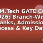 JNU M.Tech GATE Cutoff 2026: Branch-Wise Ranks, Admission Process & Key Dates
