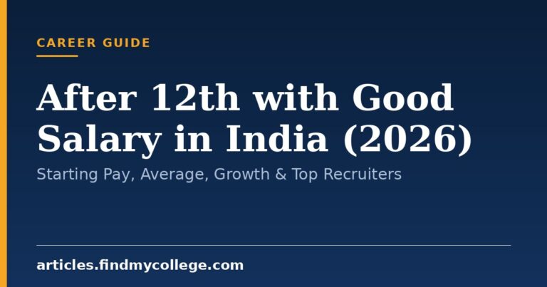 After 12th with Good Salary in India (2026): Starting Pay, Average, Growth & Top Recruiters