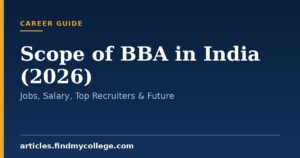 Scope of BBA in India (2026): Jobs, Salary, Top Recruiters & Future