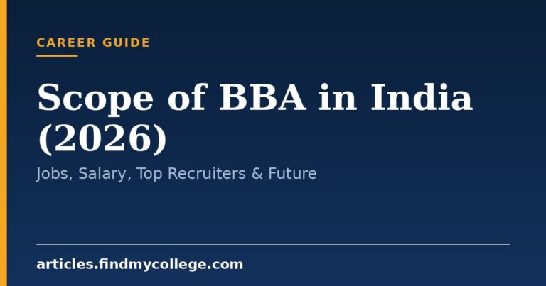 Scope of BBA in India (2026): Jobs, Salary, Top Recruiters & Future